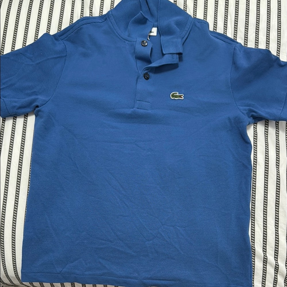 Lacoste Kids Blue Polo Shirt